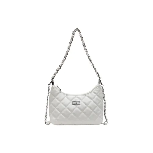 TOUTSEUL YOLO PU Shoulder Bag Women's Litchi Meat White/Nut Latte/Lime Yellow/Morning Mist Gray