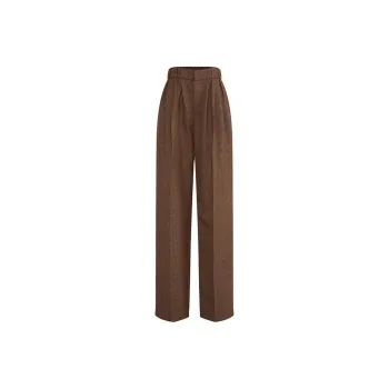 Short Sentence Casual Pants Women's Brown