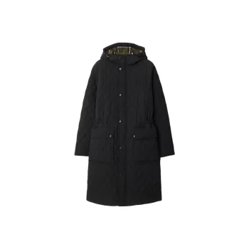 Burberry Quilted Hooded Down Coat