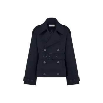 DIOR Coats Women's Marine Blue