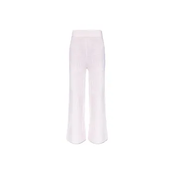 Lanvin Logo Intarsia Knit Wide Leg Trousers