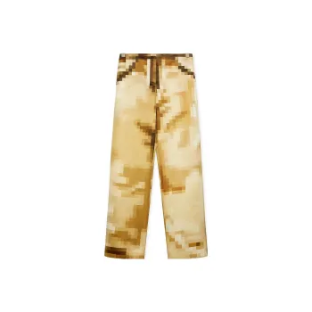 LOEWE Pixel Collection Casual Pants Women's Brown