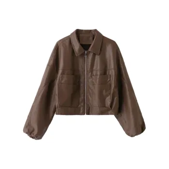 Yi Mengyuan Leather Jackets Coats Women's