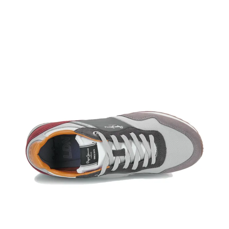 Pepe Jeans London Low Top Casual Shoes Men's Gray-5