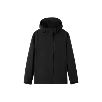 Tectop Waterproof And Windproof To Keep Warm Windbreaker Jacket Women's Classic Black