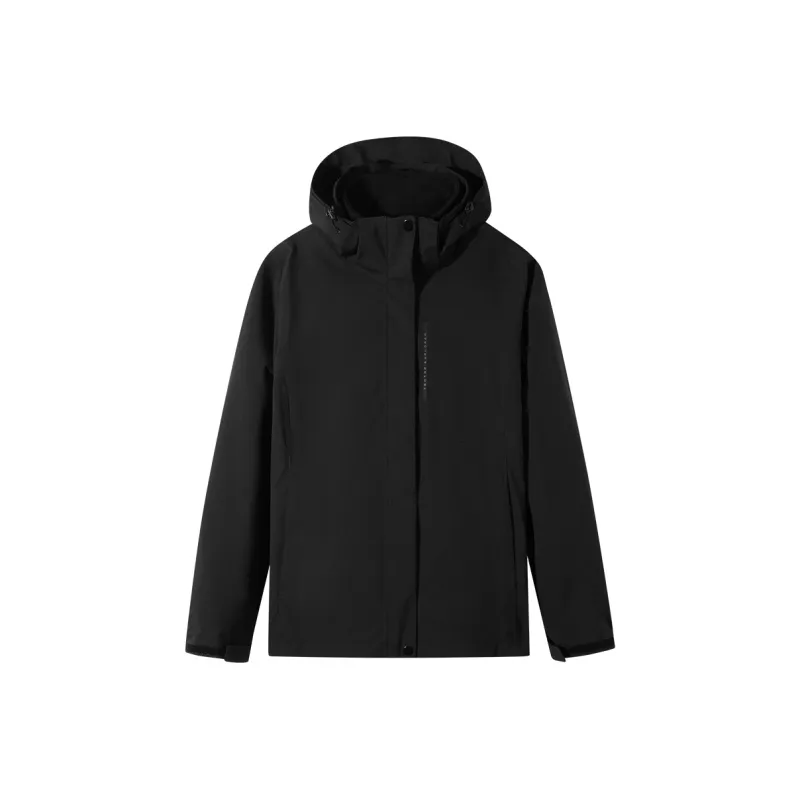 Tectop Waterproof And Windproof To Keep Warm Windbreaker Jacket Women's Classic Black-0