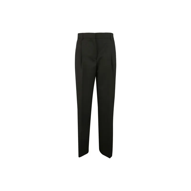 Burberry High-Waist Wide-Leg Trousers-0