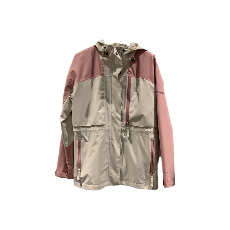 Columbia Water-Resistant Windproof Breathable Warm Windbreaker Jacket Women's Pink-0
