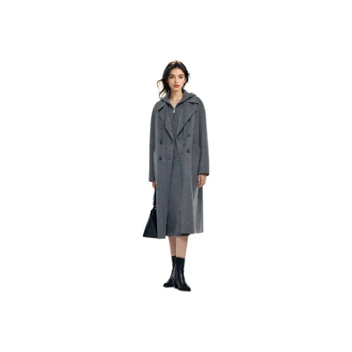 GOELIA Coats Women's Smoke Gray