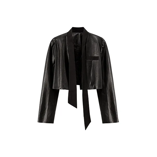 CHUU Leather Jackets Women's Black-0