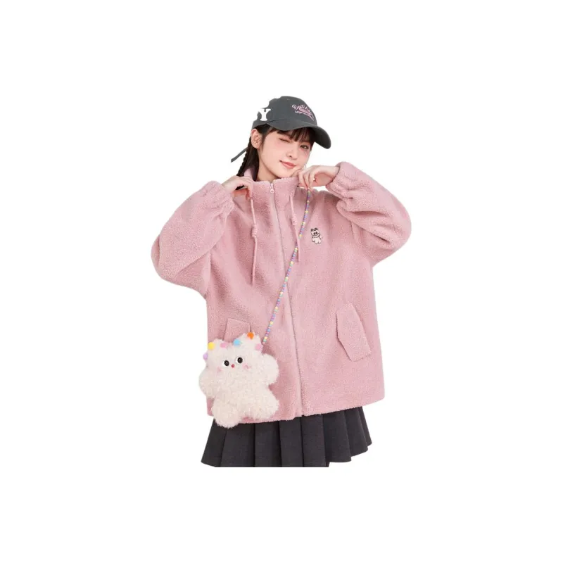 ZIHAN x Milk Puff Velvet-feel Coat Women's-3