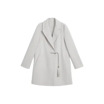 Yiner Coats Women's Light Gray