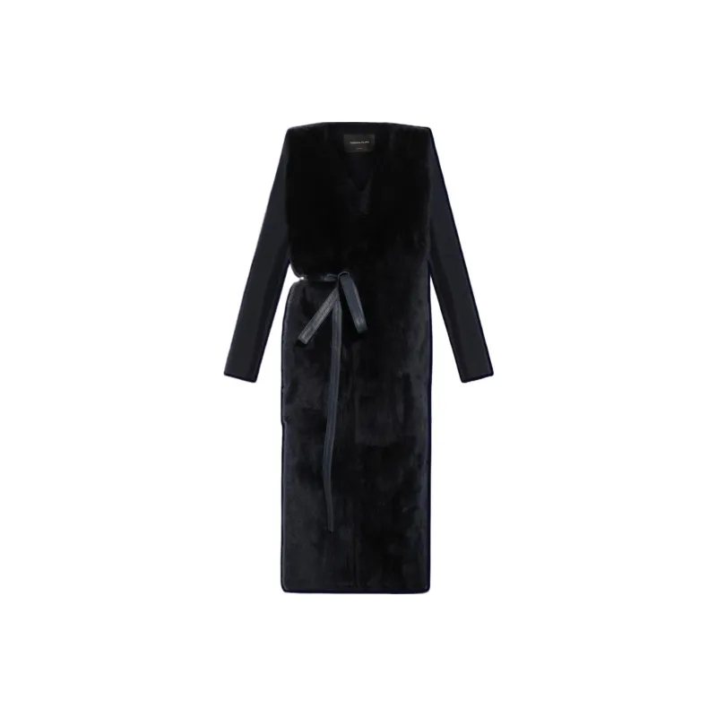 Fabiana Filippi Fur Panelled Tied Waist Coat-0