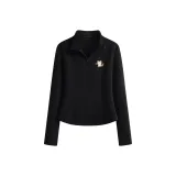Black (M Stacked Cat Chest Logo)
