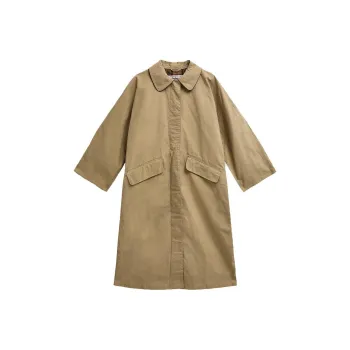 BARBOUR x Alexa Chung Trench Coat Women's Light Khaki