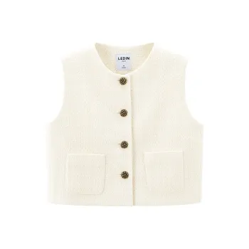 LEDIN Vests Women's Mist White In Stock