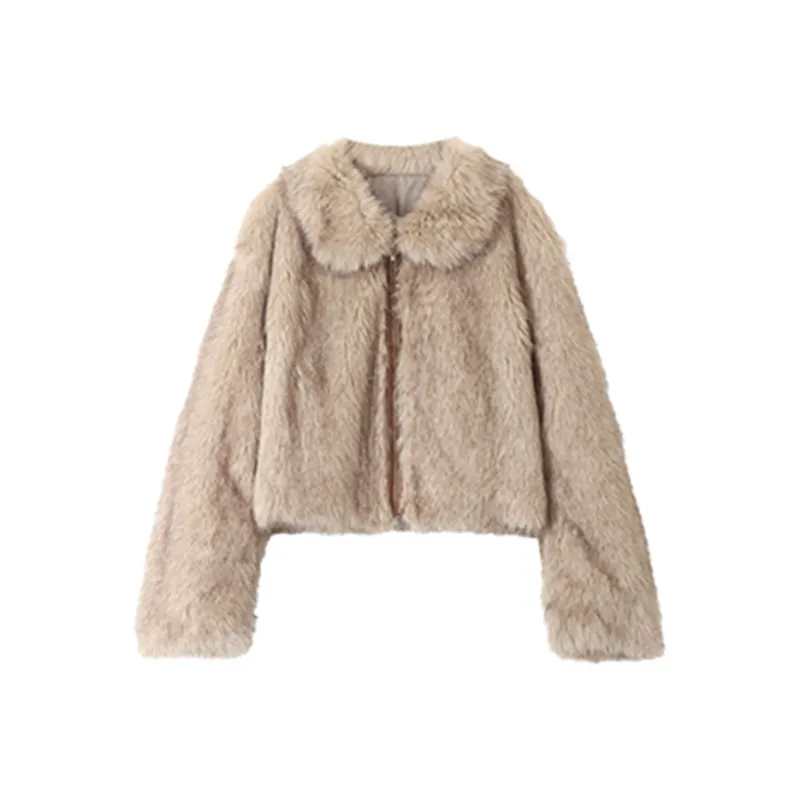 Manekniv Velvet feel Coat Women's Silver Gray-0