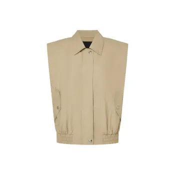 MO&CO Vests Women's Khaki Green