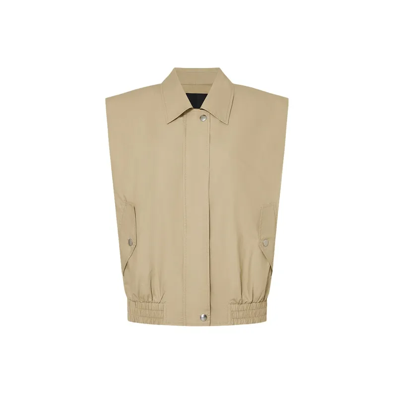 MO&CO Vests Women's Khaki Green-0