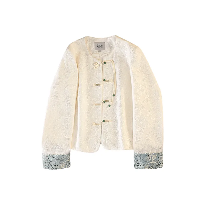 TOUCH Cropped Coat Women's Ecru-0