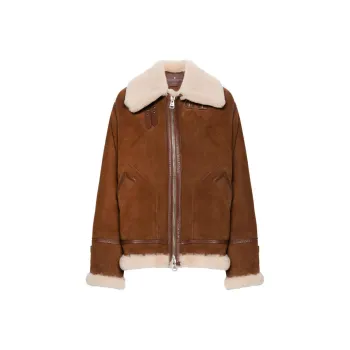 ERMANNO SCERVINO Shearling Zipped Jacket