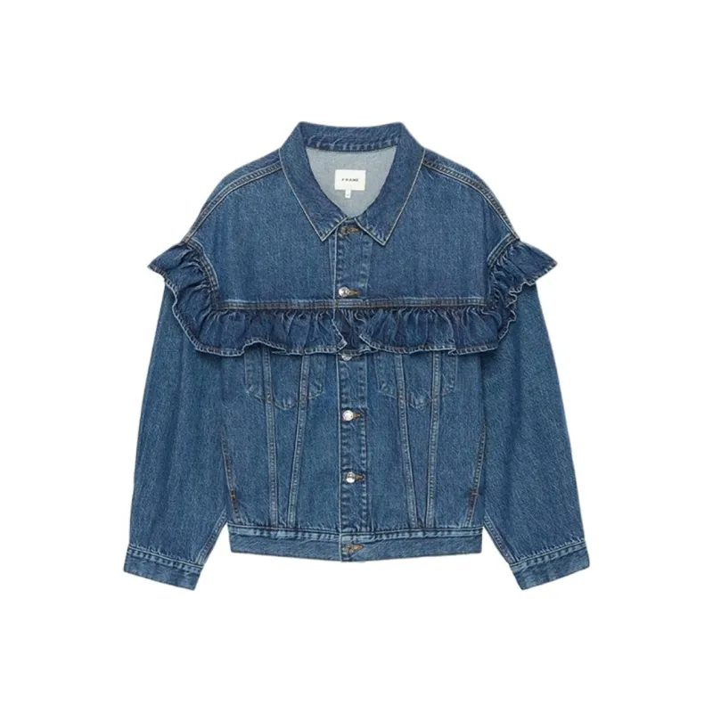 FRAME SS25 Denim Jacket Women's Blue-0