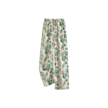 TOUCH Casual Pants Women's Coffee Green Multicolor
