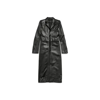 Balenciaga Coats Slim Fit Women's Black
