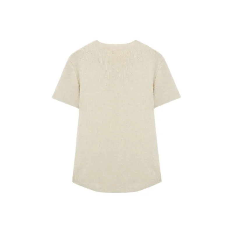 Love to serve Knitwear Women's Beige Gray-2