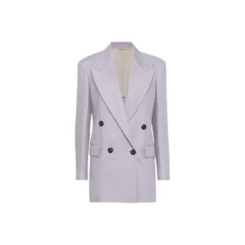 Brunello Cucinelli Double Breasted Long Sleeved Blazer