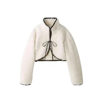 Lily Brown Velvet feel Coat Women's