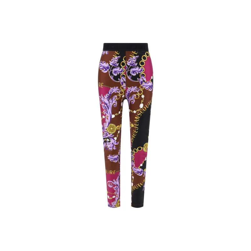 VERSACE JEANS COUTURE Logo print Leggings-0