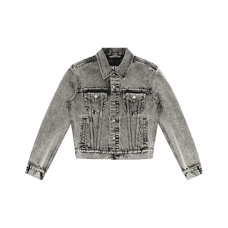 SMFK Denim Jacket Unisex Dusty Gray-0