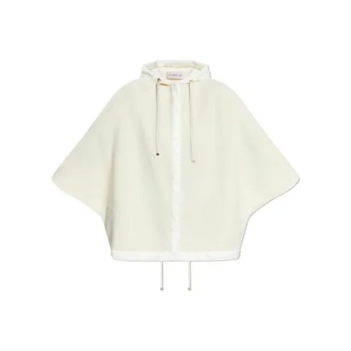 Moncler Logo Patch Hooded Down Poncho