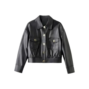 Yi Mengyuan Leather Jacket Women's