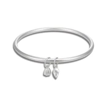 Bear Silversmith 999 Fine Silver Sterling Silver Bangle Women's