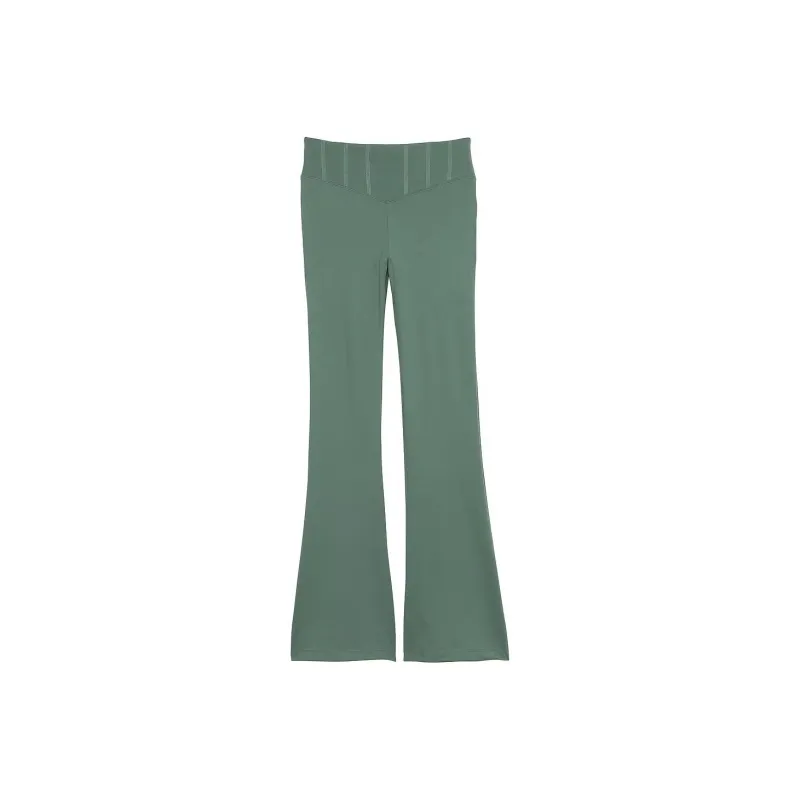 Victoria's Secret PINK ULTIMATE FLARE LEGGINGS /Fresh Forest Casual Pants Women's Fresh Forest-0