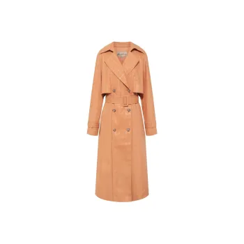 BBLLUUEE Trench Coat Women's Rimu Orange