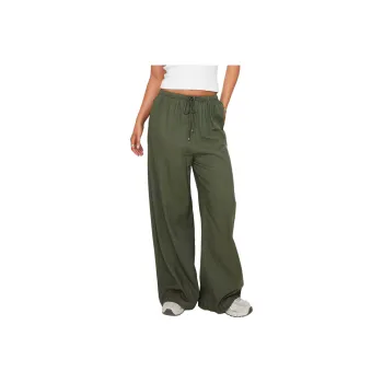 PRINCESS POLLY OGILVIE LINEN BLEND PANTS Casual Pants Women's OLIVE/Olive