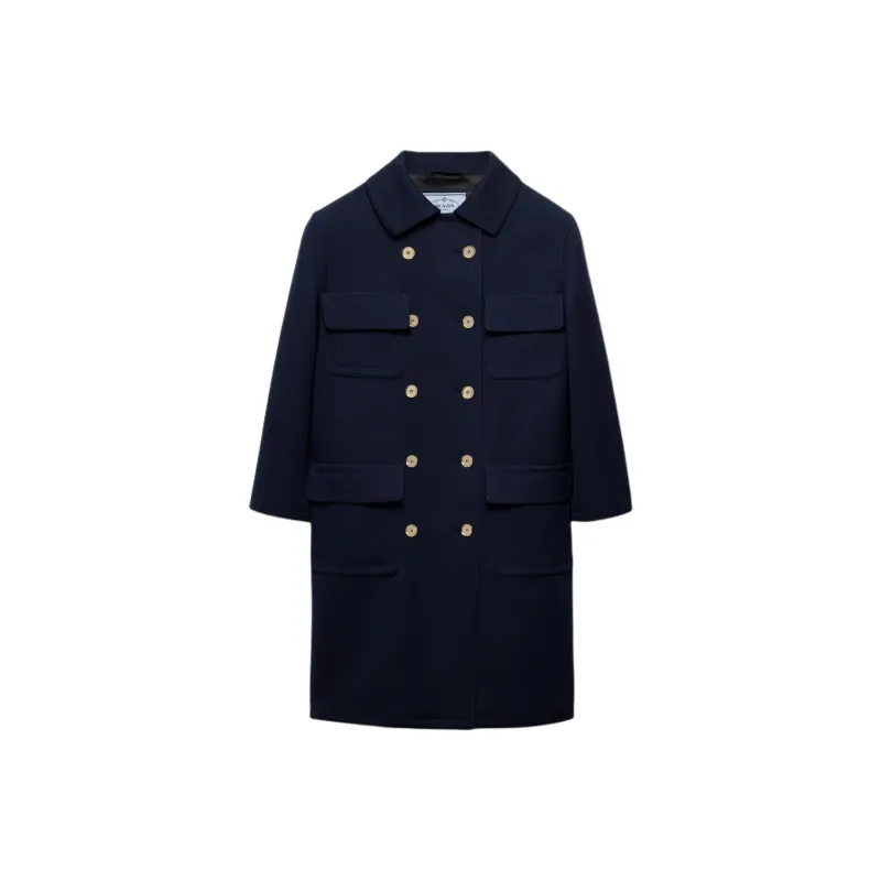 PRADA Coats Women's Marine Blue-0