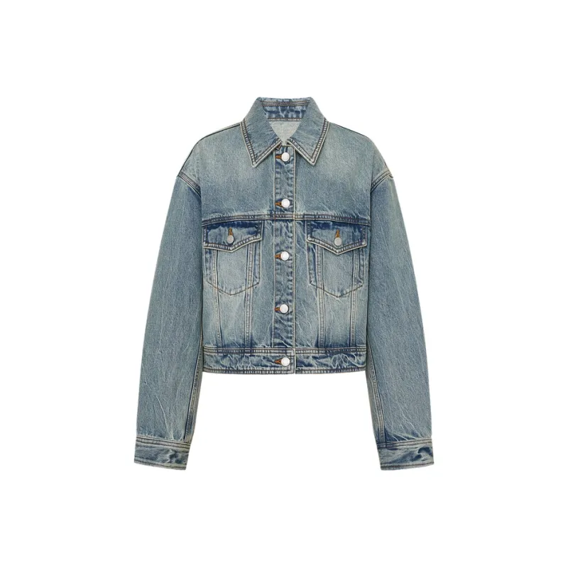 MO&CO Denim Jackets Women's Denim Blue-0
