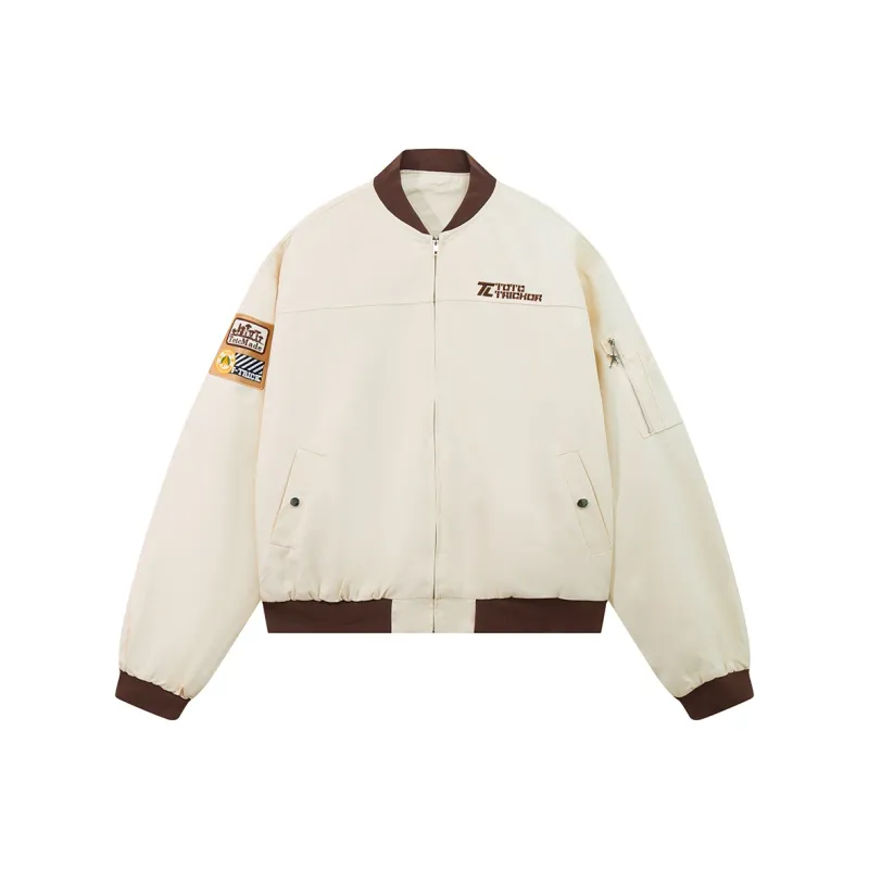 PAZZO Multicolor Zip Up Jackets Baseball Jacket Unisex-6