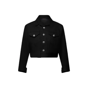 LOUIS VUITTON Denim Jacket Women's Black