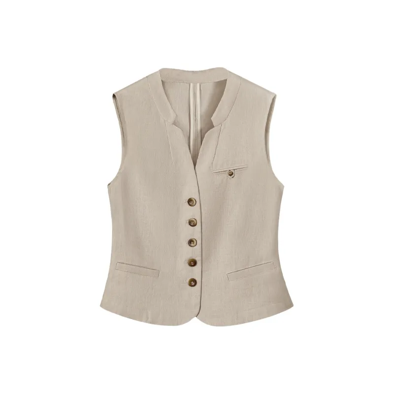 TOUCH Vests Women's Beige-0