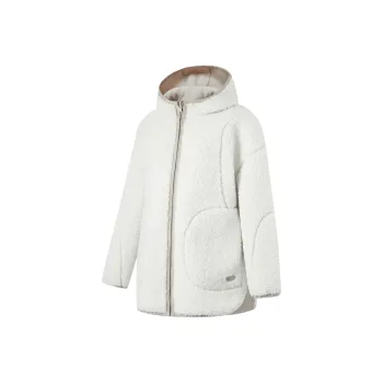 LiNing Fitness Series Velvet feel Coat Women's Champagne White