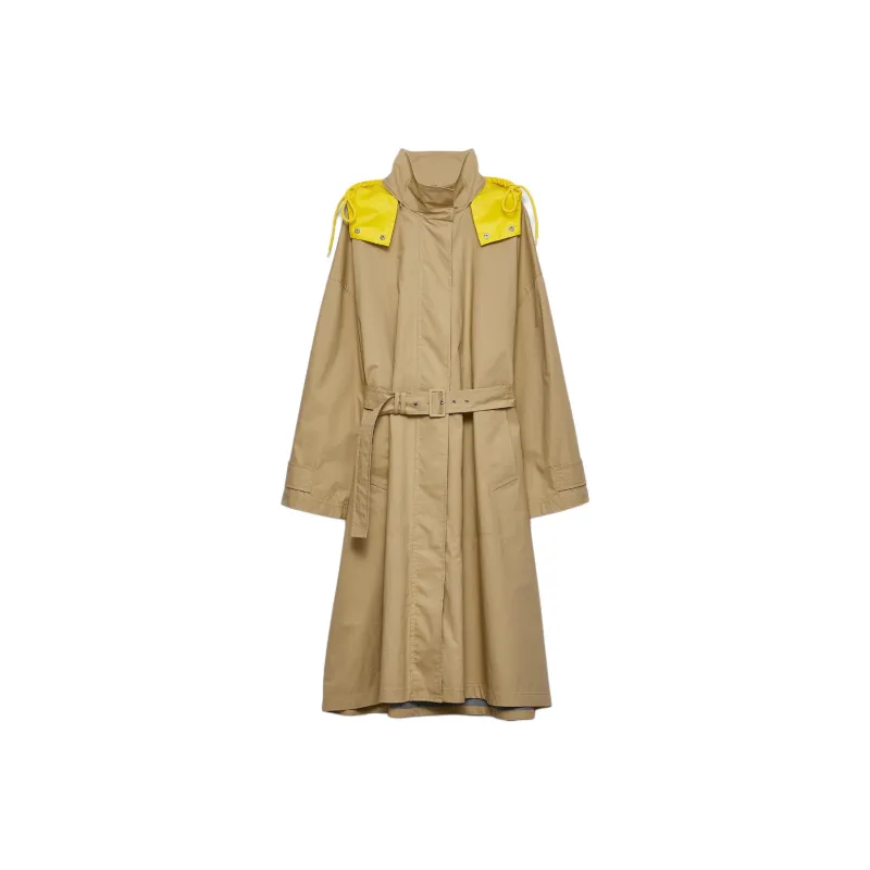 PRADA Trench Coat Women's Khaki-0