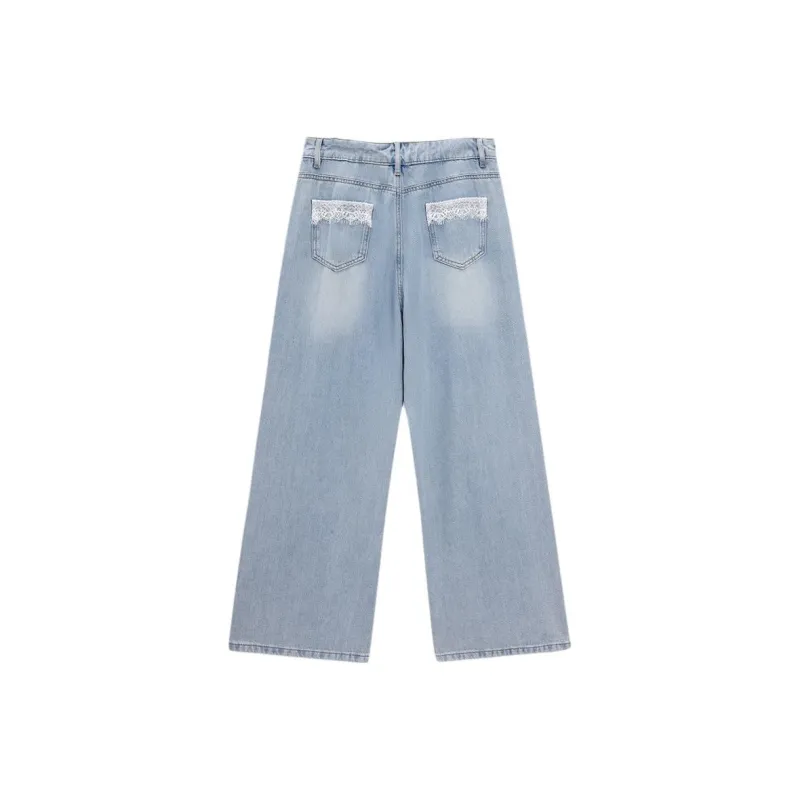 Love to serve Jeans Women's Denim Light Blue-2