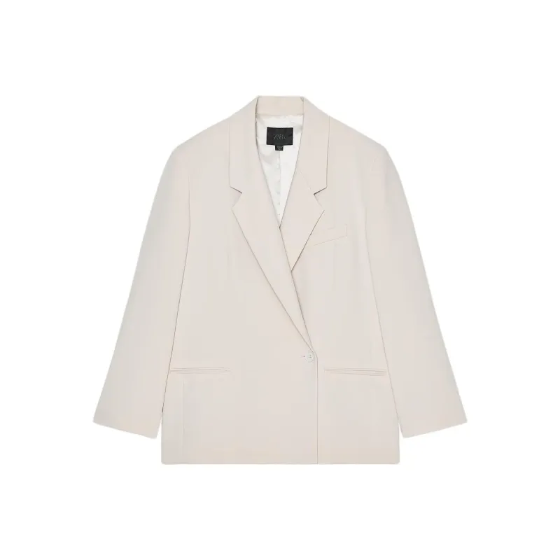 ZARA Business Suit Women's Light Gray-0