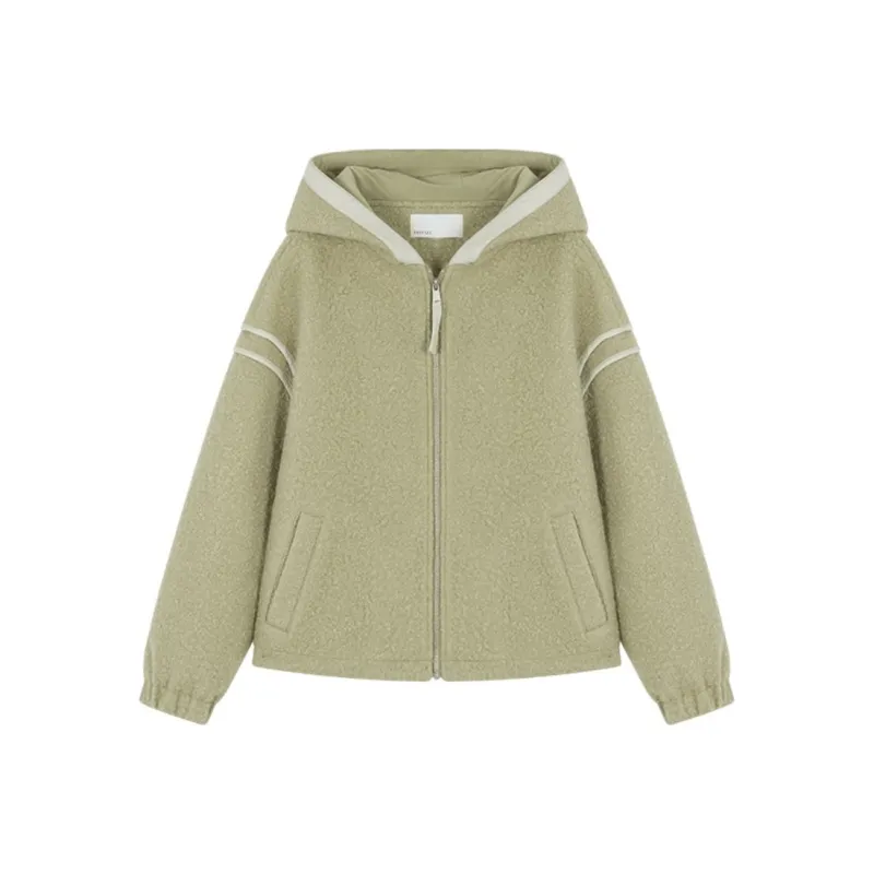 IHIMI Velvet feel Coat Women's Green-0