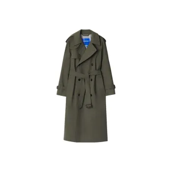 Burberry SS25 Trench Coat Women's Moss Heather Gray